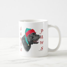 Caneca De Café Papais noeis Labrador Retriever (preto)
