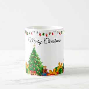 Caneca De Café Papais noeis modernos e bonitos de natal