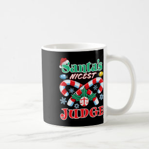 Caneca De Café Papais noeis Nicest Juiz Engraçado Natal Bela