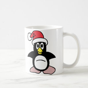 Caneca De Café Papais noeis Penguin Mascot
