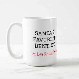 Caneca De Café Papais noeis Personalizados Dentist Mug Favorito