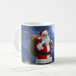Caneca De Café Papais noeis presentes no Natal