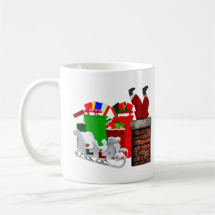 Caneca De Café Papais noeis presos Unisex