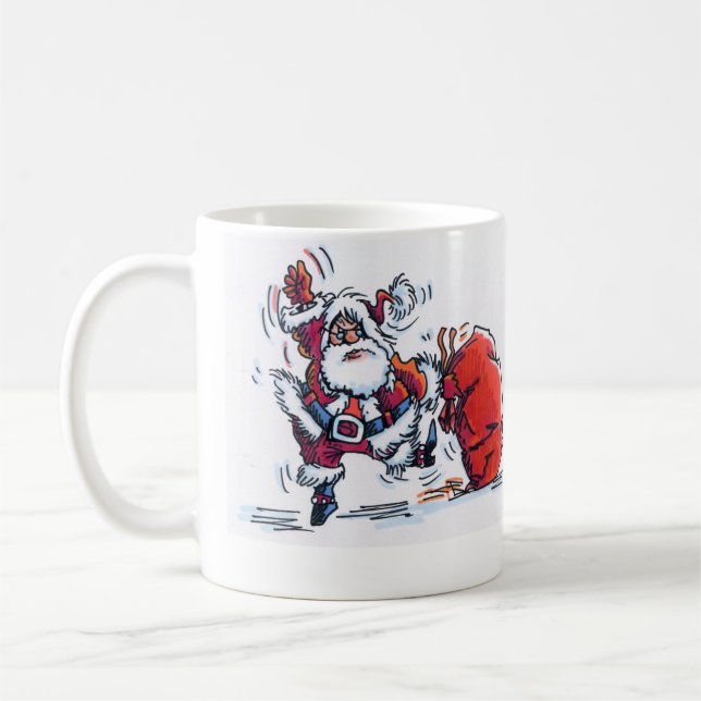 Caneca De Café Papais noeis raivosos (Esquerda)