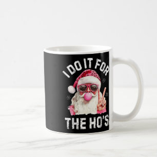 Caneca De Café Papais noeis Retro Bolhas de Natal Brilhando Papai