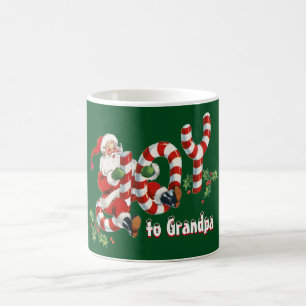 Caneca De Café Papais noeis Retro Enviando Joy Christmas Personal