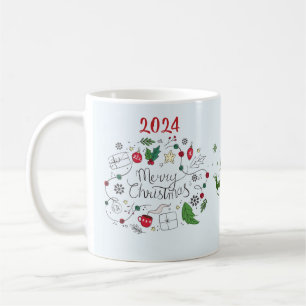 Caneca De Café "Papais noeis Saudações: Feliz Natal 2024