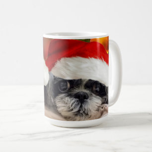 Caneca De Café Papais noeis Shih Tzu Mug