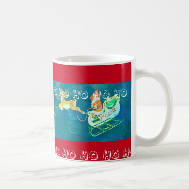 Caneca De Café Papais noeis Sleigh (Direita)