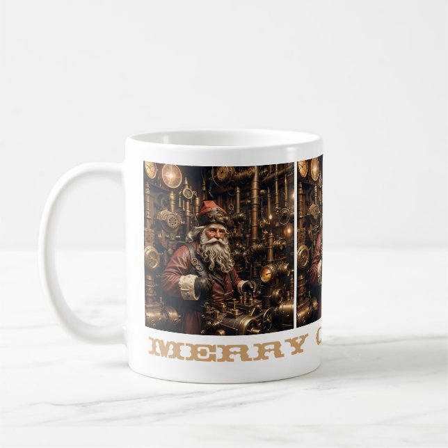 Caneca De Café Papais noeis Steampunk Mug (Esquerda)