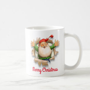 Caneca De Café Papais noeis Surpresa Feliz Natal