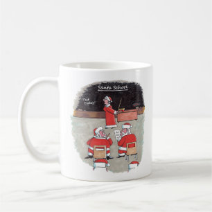 Caneca De Café Papais noeis Teste da caneta direita