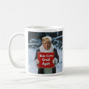 Caneca De Café Papais noeis Trump: "Faça Excelente de Natal novam