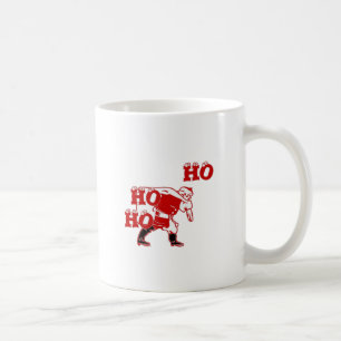 Caneca De Café Papais noeis vermelhos e brancos caminhando Ho Ho 