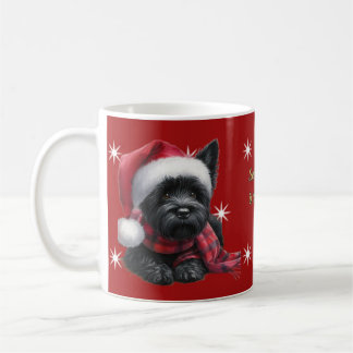 Caneca De Café Papais noeis Westie Christmas Mug