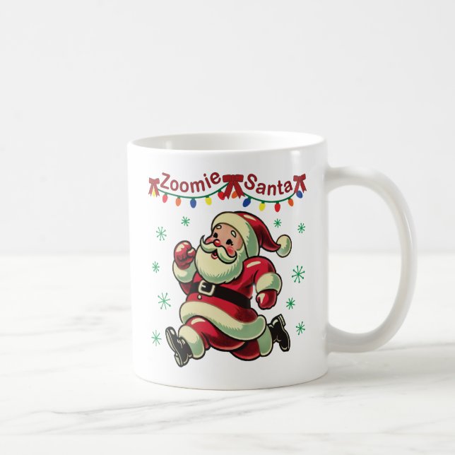 Caneca De Café Papais noeis Zoomie Natal (Direita)