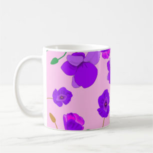 Caneca De Café Papaver somniferum Lilac