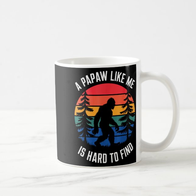 Caneca De Café Papaw Design For Grandpa From Grandkids Father's D (Direita)