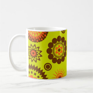 Caneca De Café papel colorido de cor d'água, abstrato, de arte