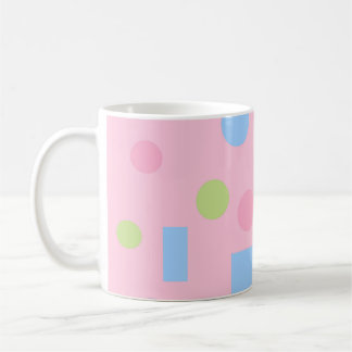 Caneca De Café Papel de embrulho de aniversário cor-de-rosa com b