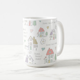 Caneca De Café Papel de embrulho lar doce lar