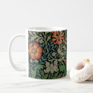 Caneca De Café Papel de Parede Clássico William Morris Compton