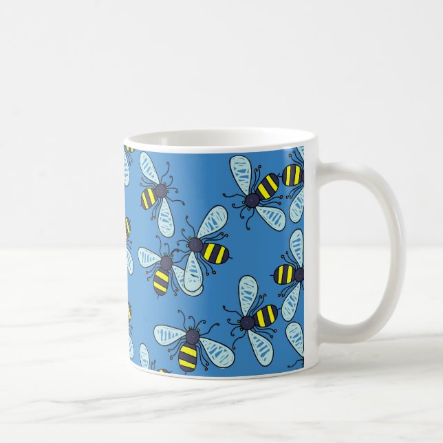 Caneca De Café Papel de parede da abelha (Direita)