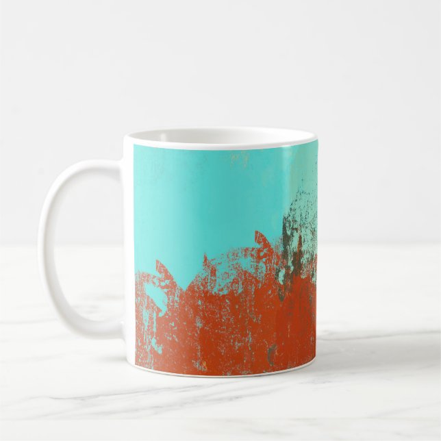 Caneca De Café Papel de parede de arte. Mistura de canvas digital (Esquerda)