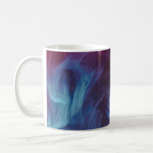 Caneca De Café Papel de parede digital azul, vermelho e preto