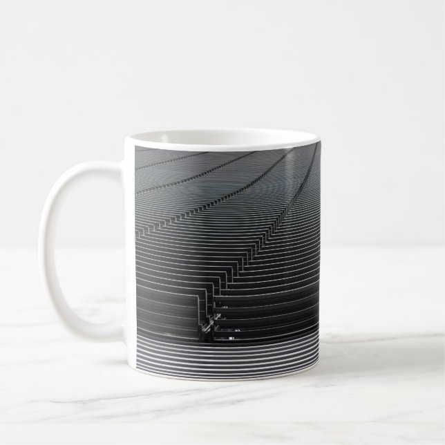 Caneca De Café PAPEL DE PAREDE DIGITAL DA ABSTRATO cinza (Esquerda)