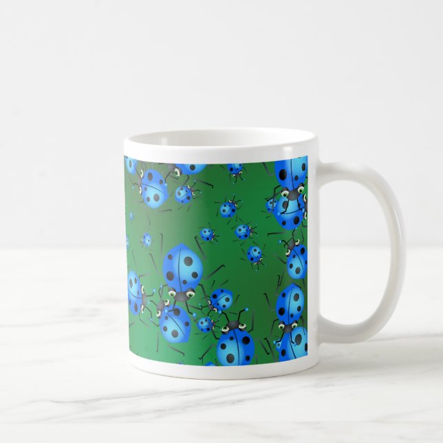 Caneca De Café Papel de parede do joaninha (Direita)
