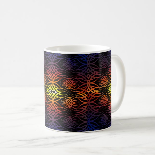 Caneca De Café Papel de Parede Eclipse ( Arco-íris ) (Frente Esquerda)