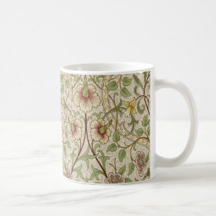 Caneca De Café Papel de Parede Flor Clássica Narciso William Morr