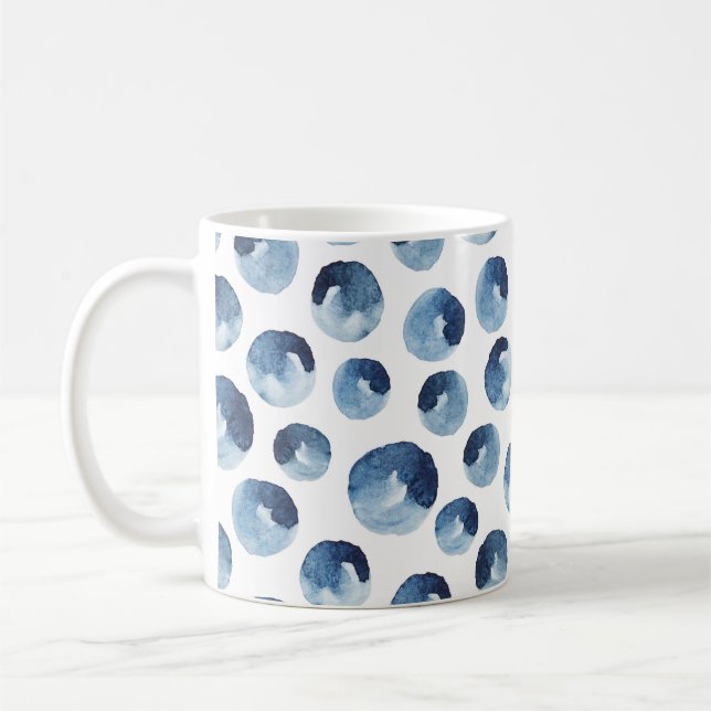 Caneca De Café Papel de parede sem costura com aquarela desenhada (Esquerda)