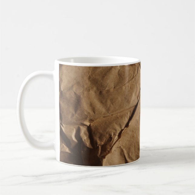 Caneca De Café Papel de reciclado: Textura Ecológica. (Esquerda)