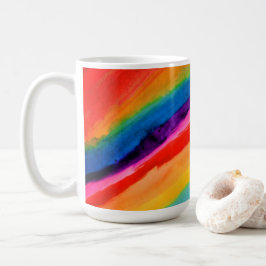 Caneca De Café Papel Tecido Arco Arco-Íris
