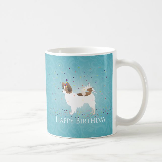 Caneca De Café Papillon - Feliz Aniversário (Direita)