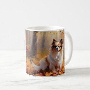 Caneca De Café Papillon no outono deixa cair inspiração