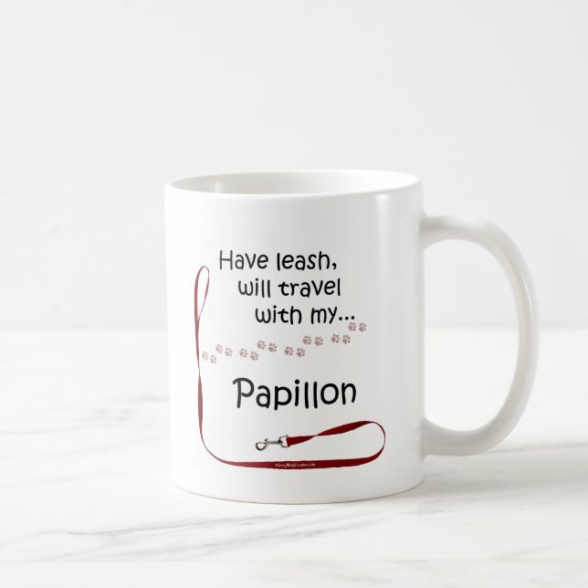Caneca De Café Papillon Viagem Leash (Direita)