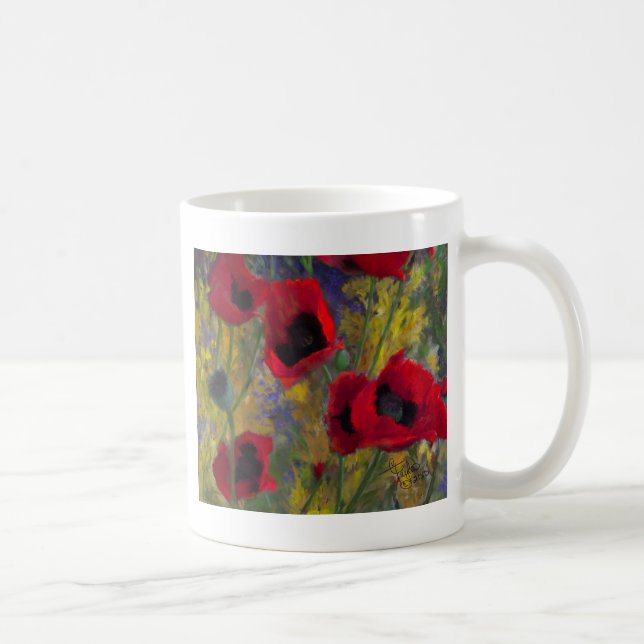 Caneca De Café Papoilas de Alicias (Direita)