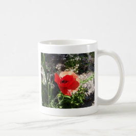 Caneca De Café Papoula Vermelha