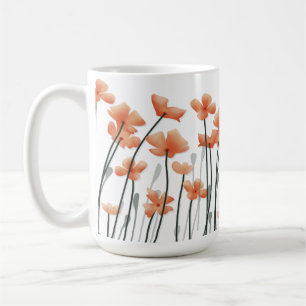 Caneca De Café Papoulas e Luz —