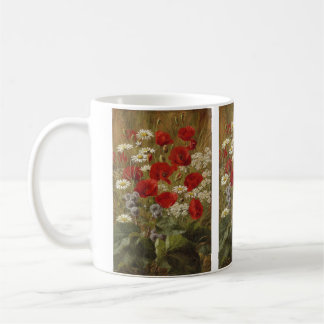 Caneca De Café Papoulas e Margaridas por Anthonore Christensen