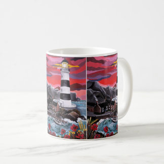 Caneca De Café Papoulas pelo Farol Pintura de Alfred Fox