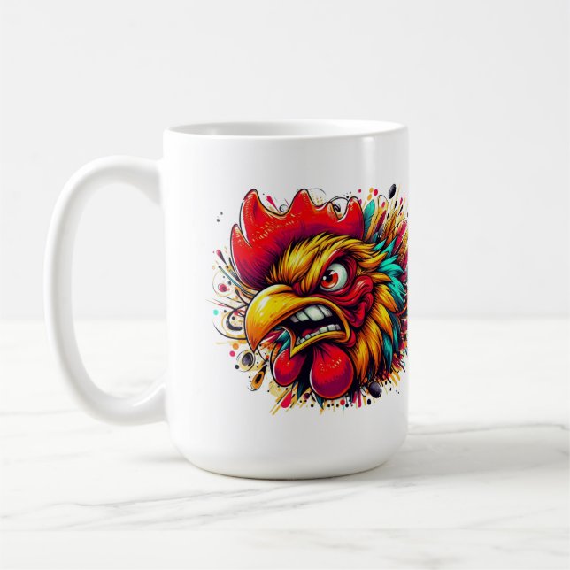 Caneca De Café "Pappy the Spirited Rooster" Mug (Esquerda)