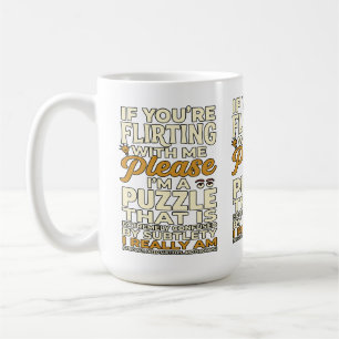 Caneca De Café Paquerando Comigo Por Favor Confuso Charada Engraç