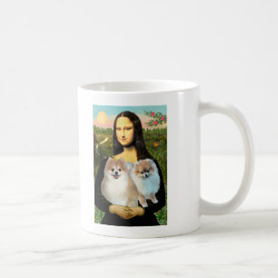 Caneca De Café Par 3 da Pomerânia - Mona Lisa