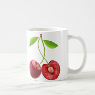 Caneca De Café Par de cerejas doces