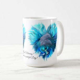 Caneca De Café Par de golfinhos