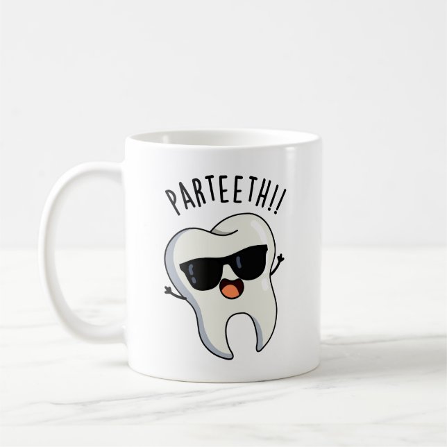 Caneca De Café Par-teeth Piadas Dentárias Divertidas (Esquerda)